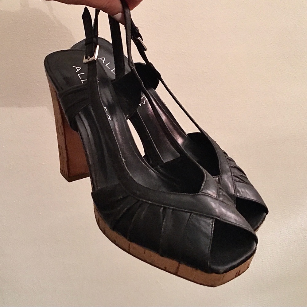 Peep Toe Platform Heels